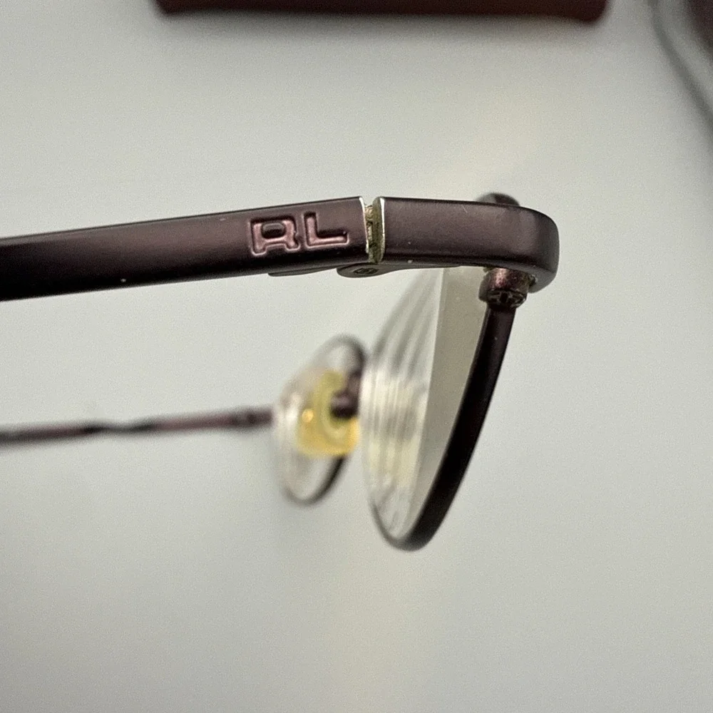 RALPH LAUREN POLO AUTHENTIC VINTAGE EYEGLASS FRAMES RL647 FULL RIM OVAL PLUM HOT